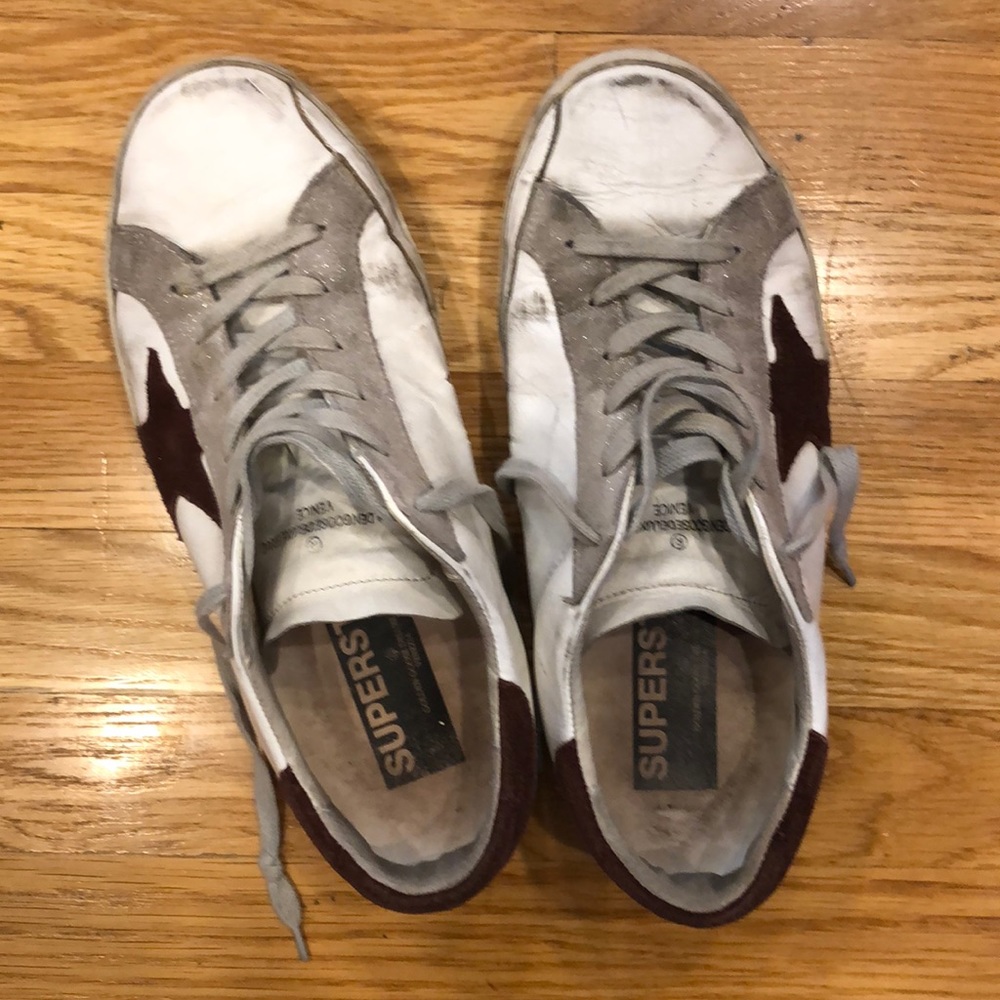 GOLDEN GOOSE 40 superstars red sneakers